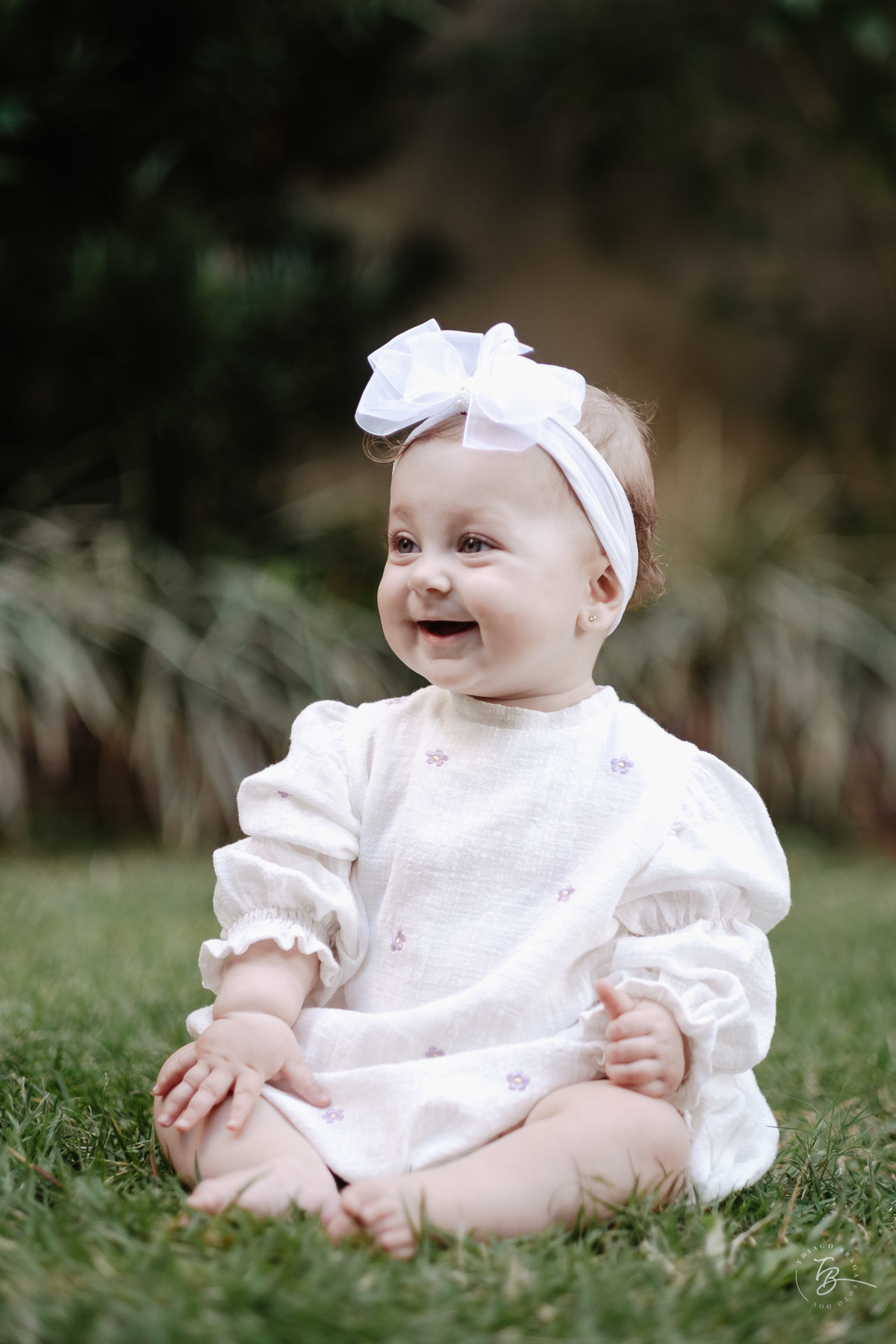 O dia do batizado da Bianca na igreja do colégio Catarinense em Florianópolis/Sc por Thiago Braga fotografia.