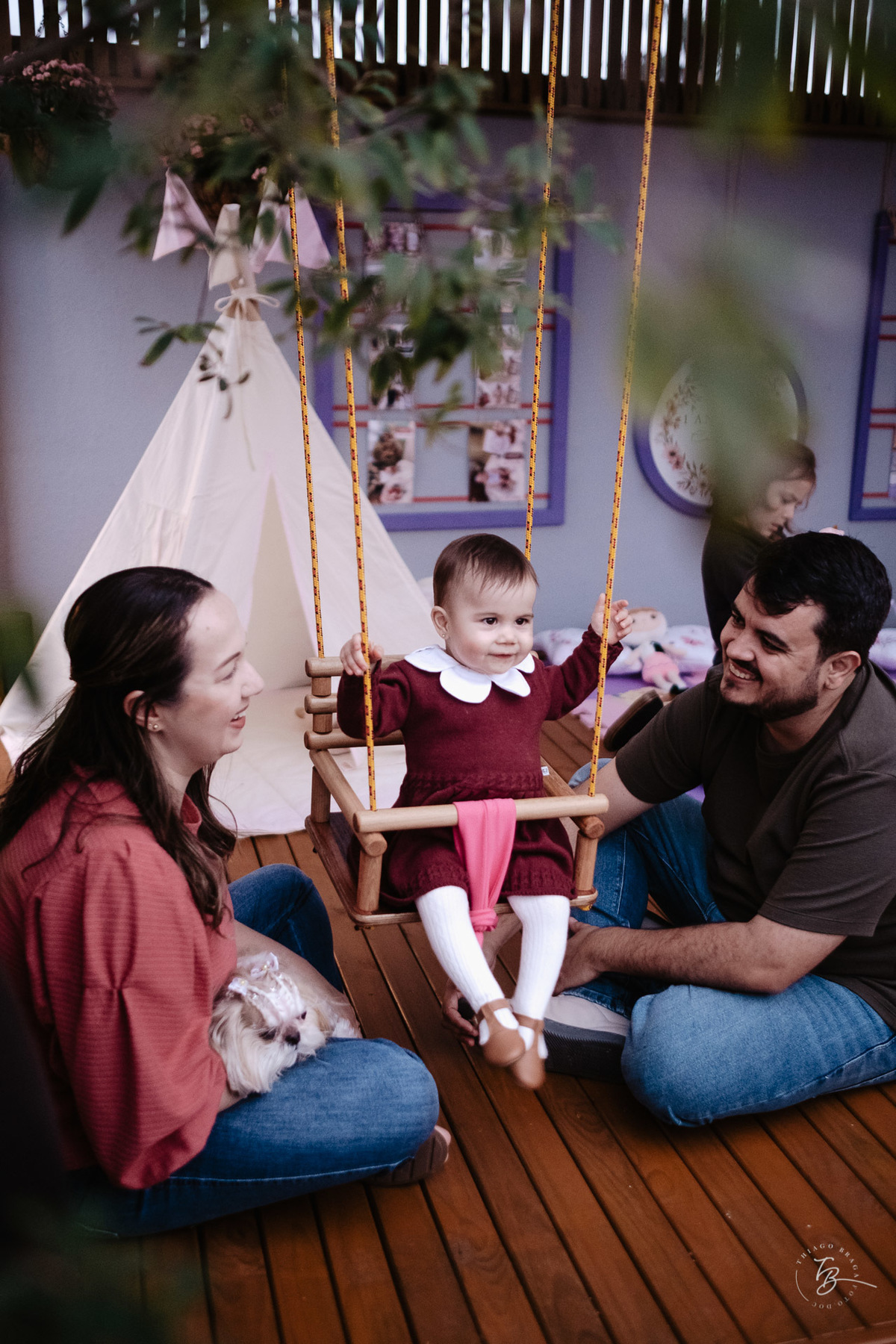 o dia do aniversário da Cecília, aniversário em casa, documental de família por Thiago Braga