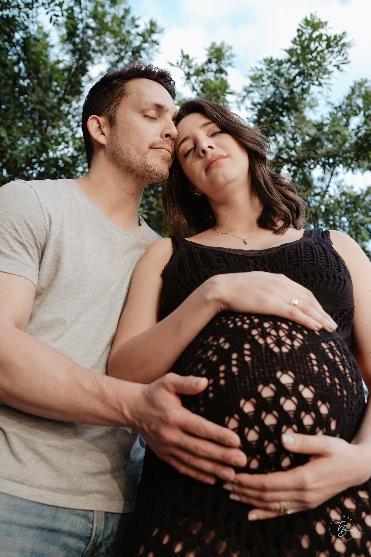 ensaio gestante em casa e na praia, espera pela Agatha, por Thiago Braga fotografia
