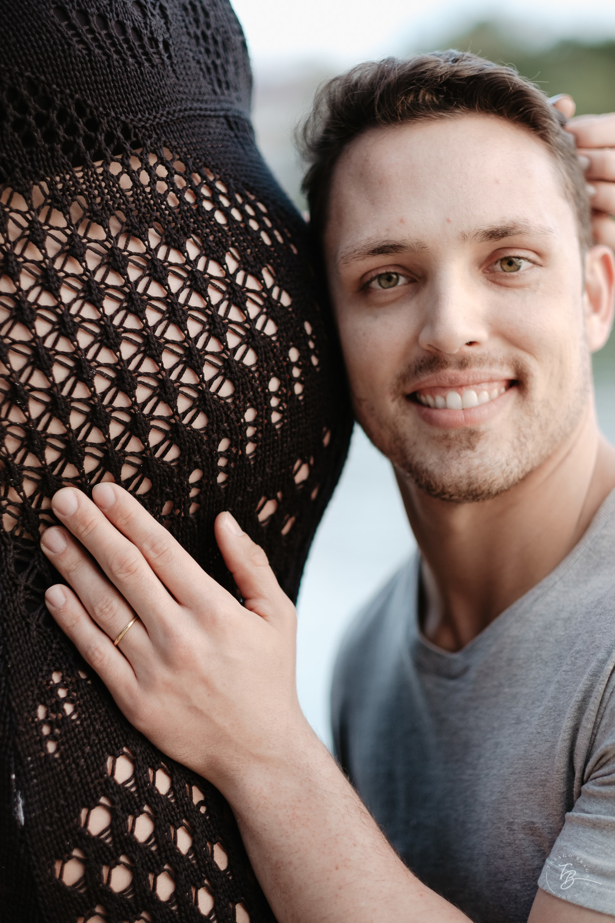 ensaio gestante em casa e na praia, espera pela Agatha, por Thiago Braga fotografia
