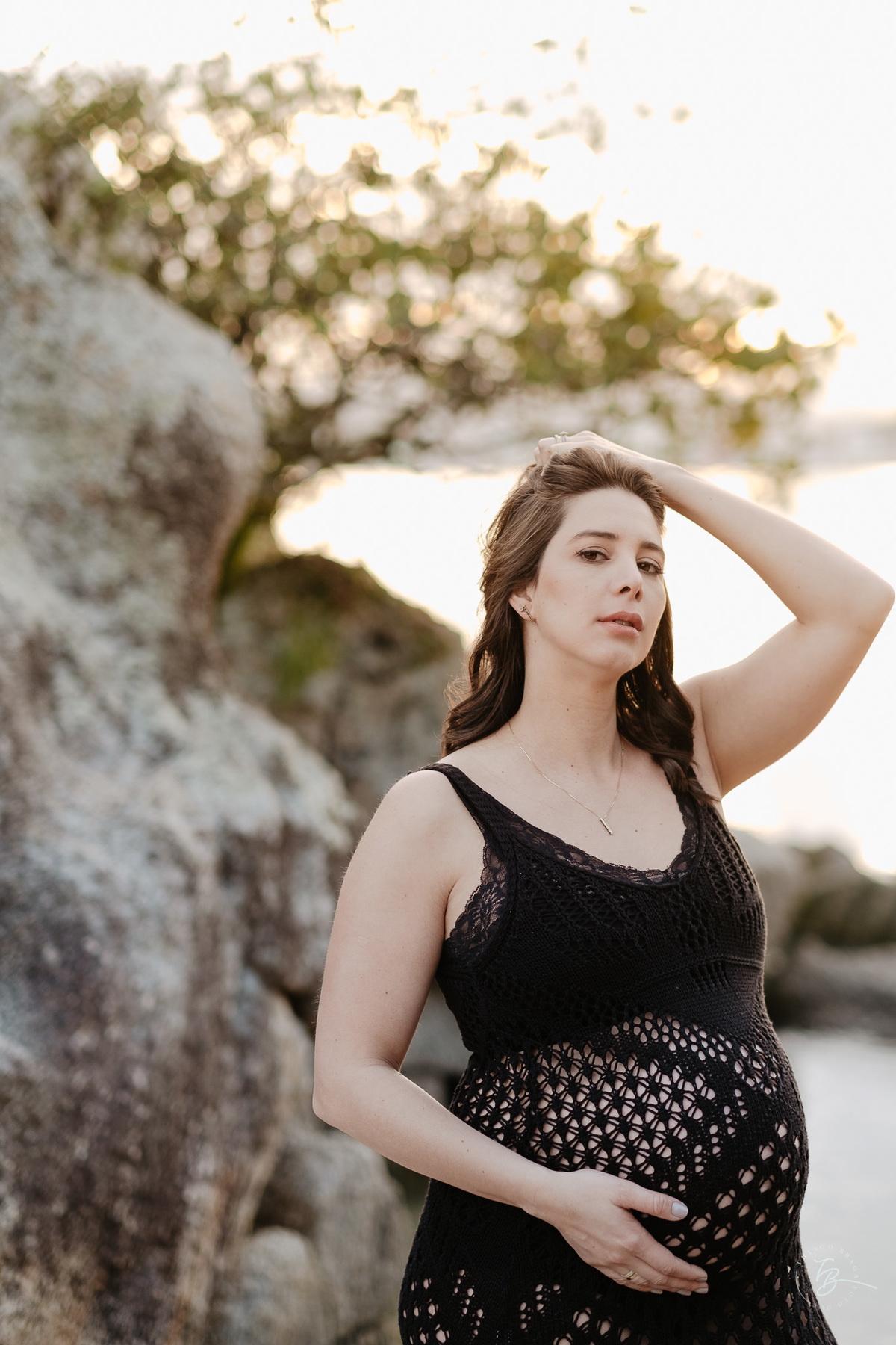 ensaio gestante em casa e na praia, espera pela Agatha, por Thiago Braga fotografia
