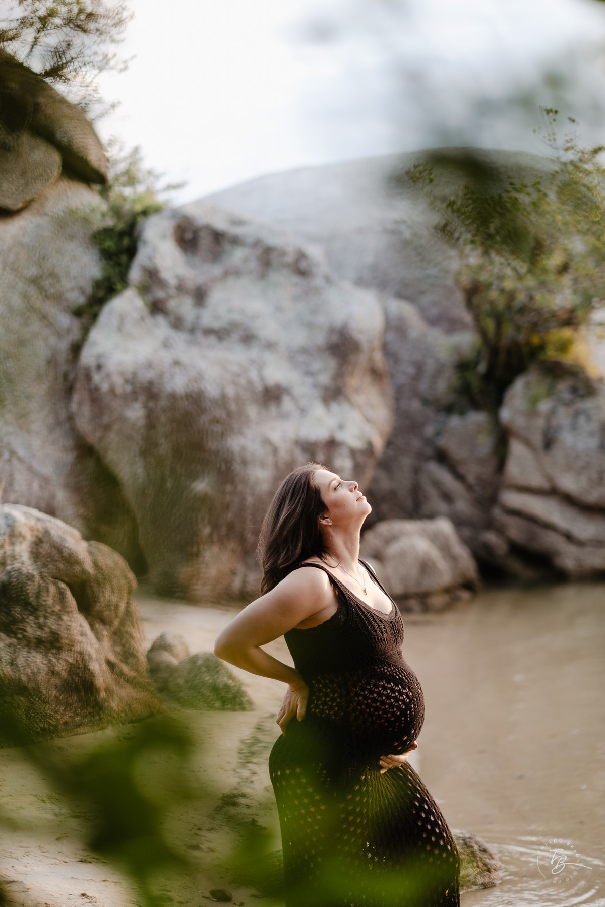 ensaio gestante em casa e na praia, espera pela Agatha, por Thiago Braga fotografia
