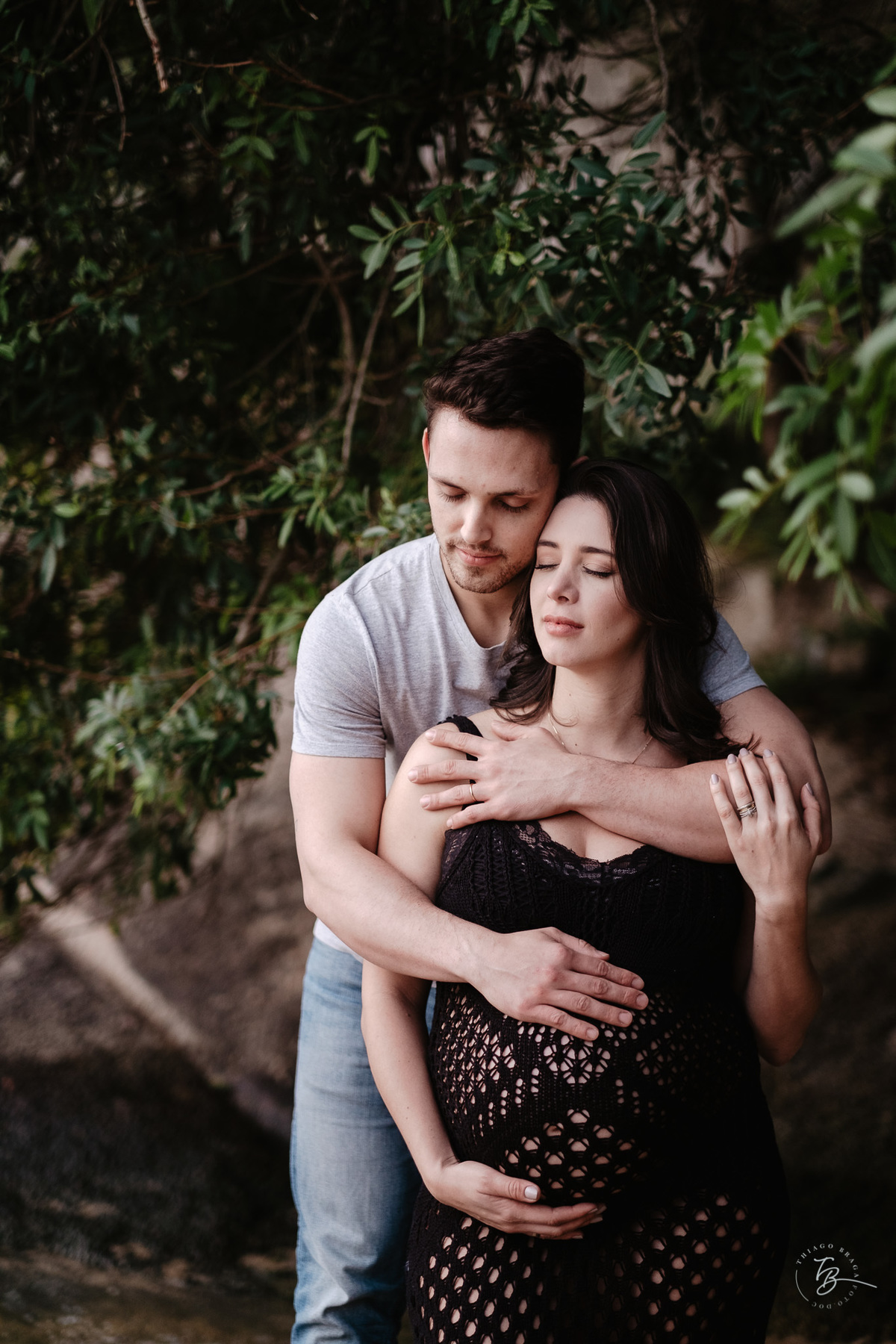 ensaio gestante em casa e na praia, espera pela Agatha, por Thiago Braga fotografia