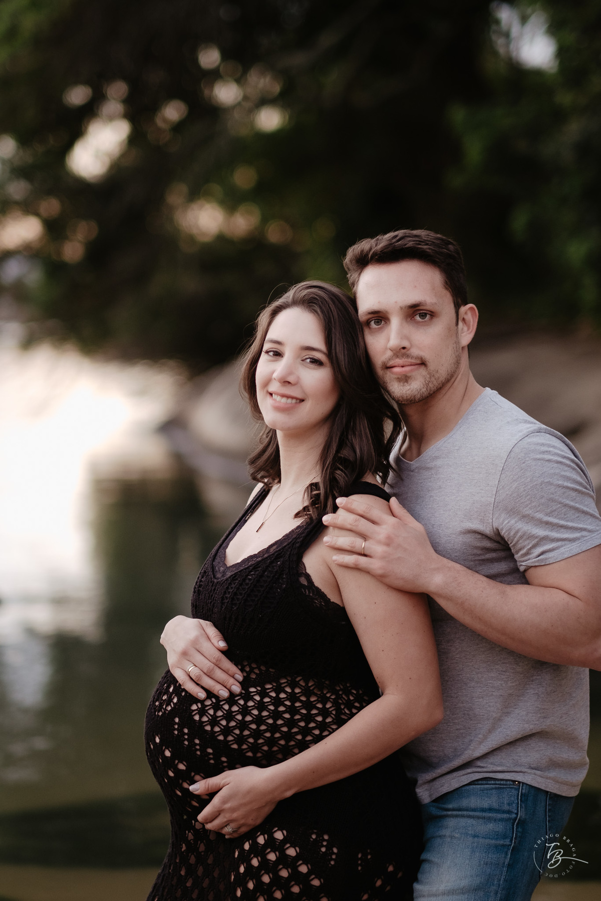 ensaio gestante em casa e na praia, espera pela Agatha, por Thiago Braga fotografia