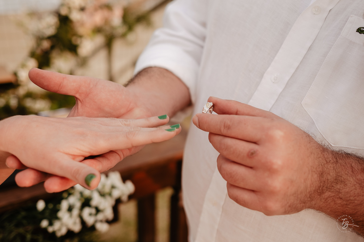 Casamento ao ar livre no campeche, mini wedding, fotografia documental, por Thiago Braga