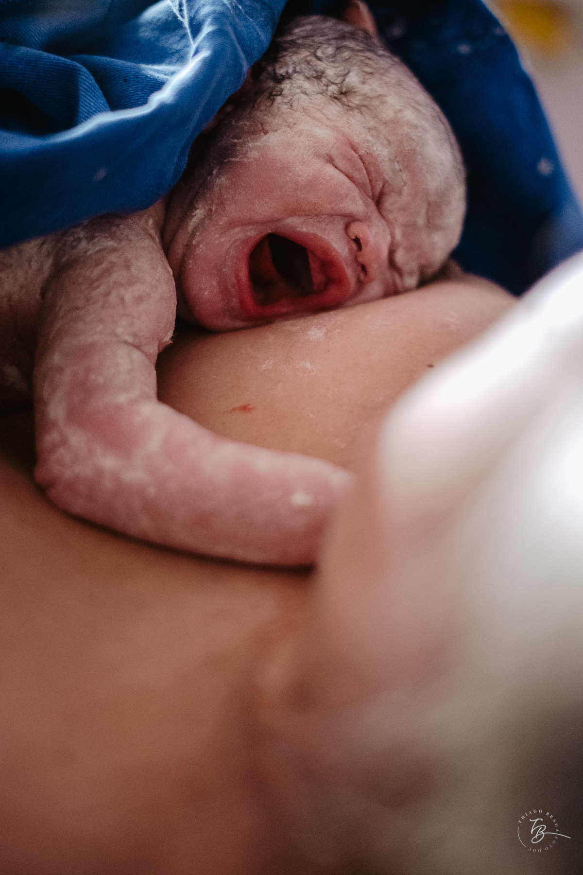 fotografia de parto normal na maternidade santa helena em florianópolis, fotos de parto por Thiago Braga fotografia