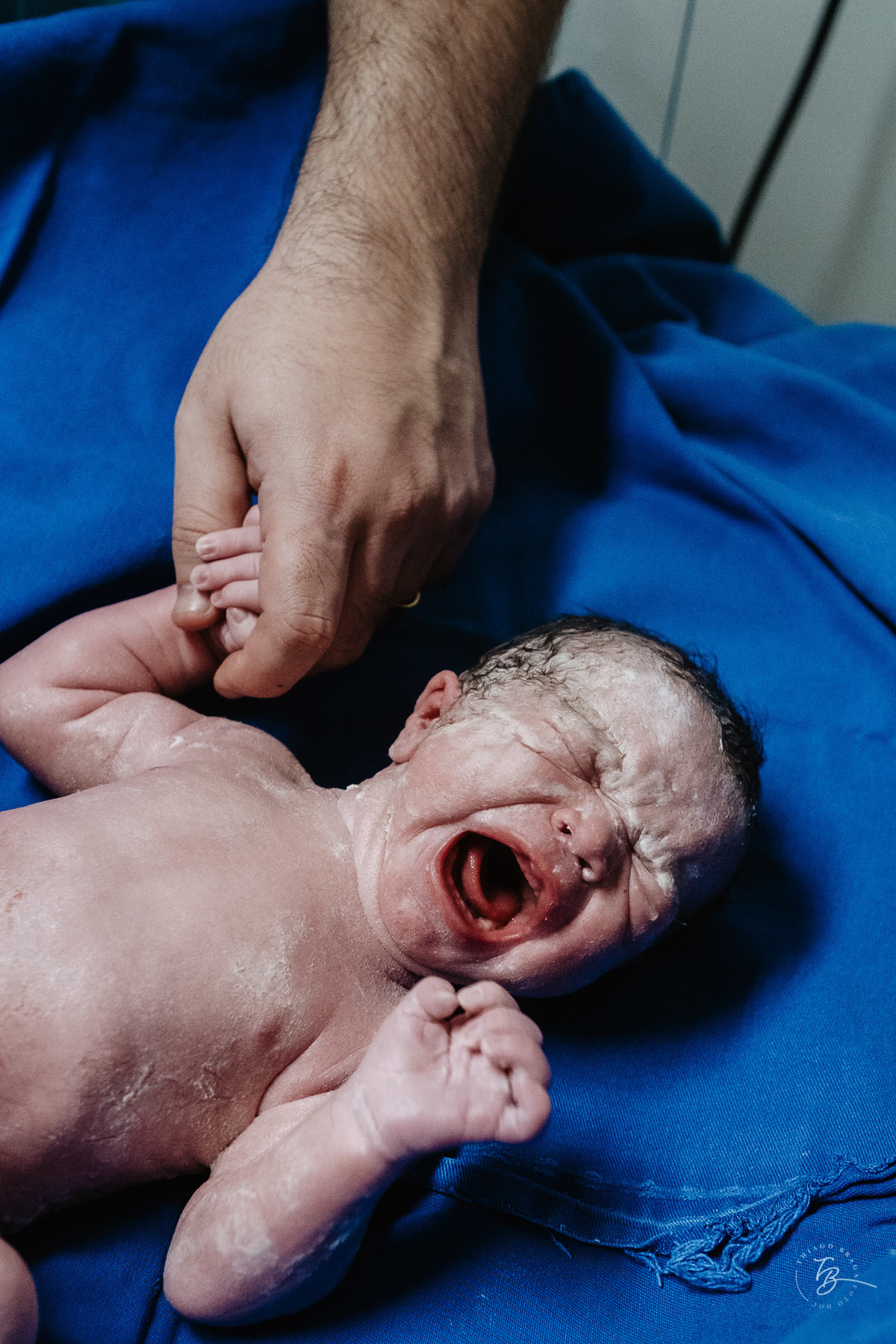fotografia de parto normal na maternidade santa helena em florianópolis, fotos de parto por Thiago Braga fotografia