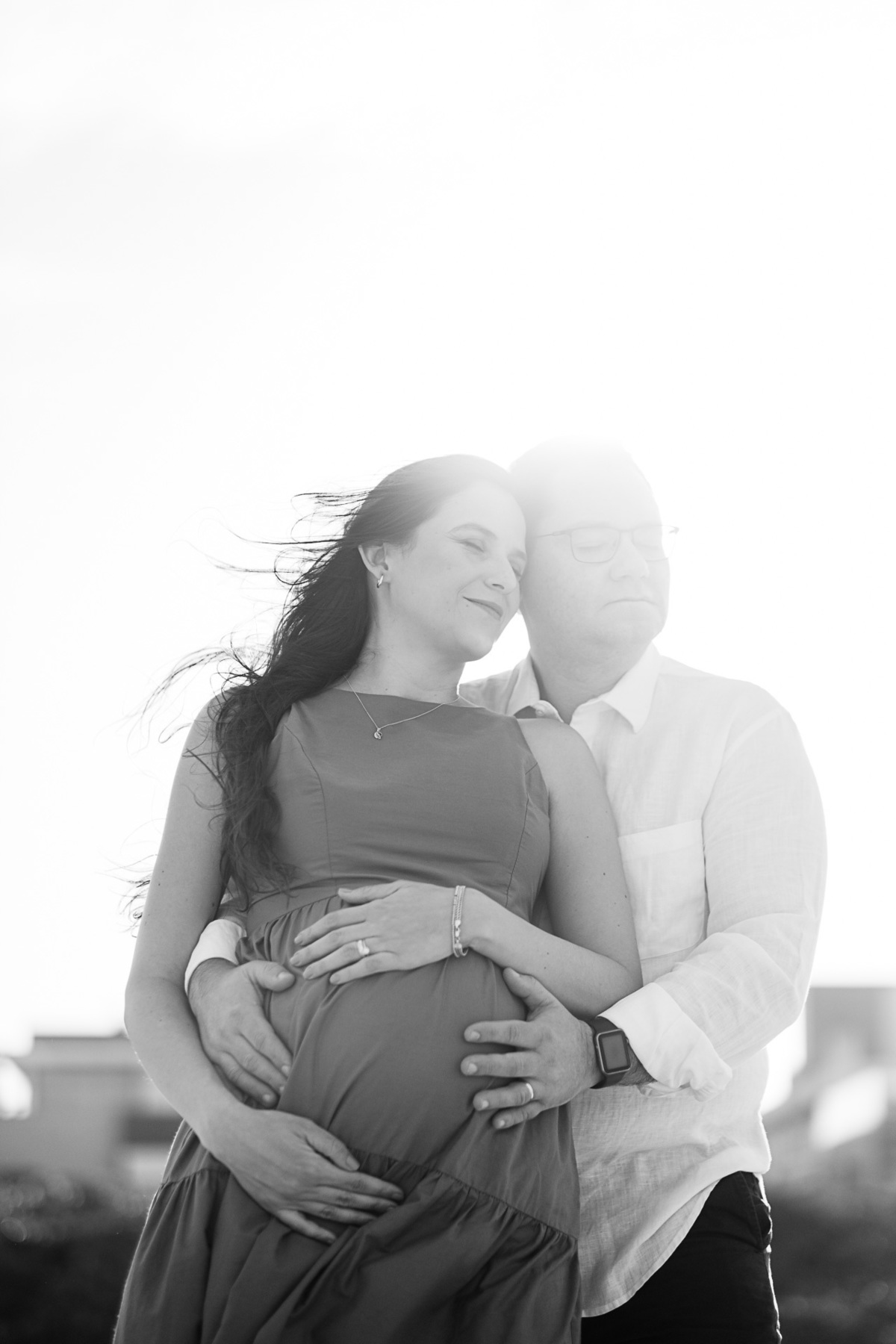 ensaio gestante no fim de tarde no novo campeche em Florianópolis por Thiago Braga Fotografia