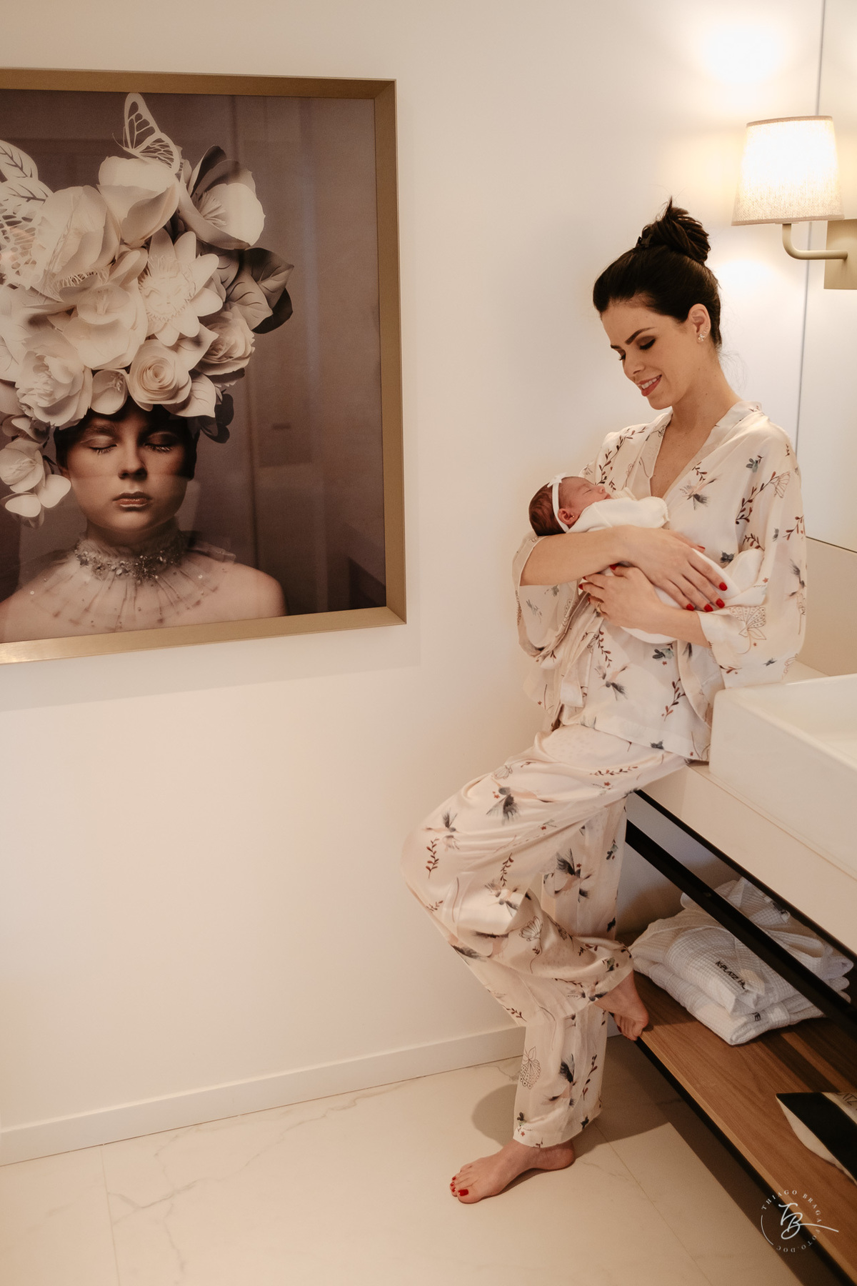 Newbornlifestyle no hotel kplatz em São José, primeiros dias da Laura por Thiago Braga Fotografia