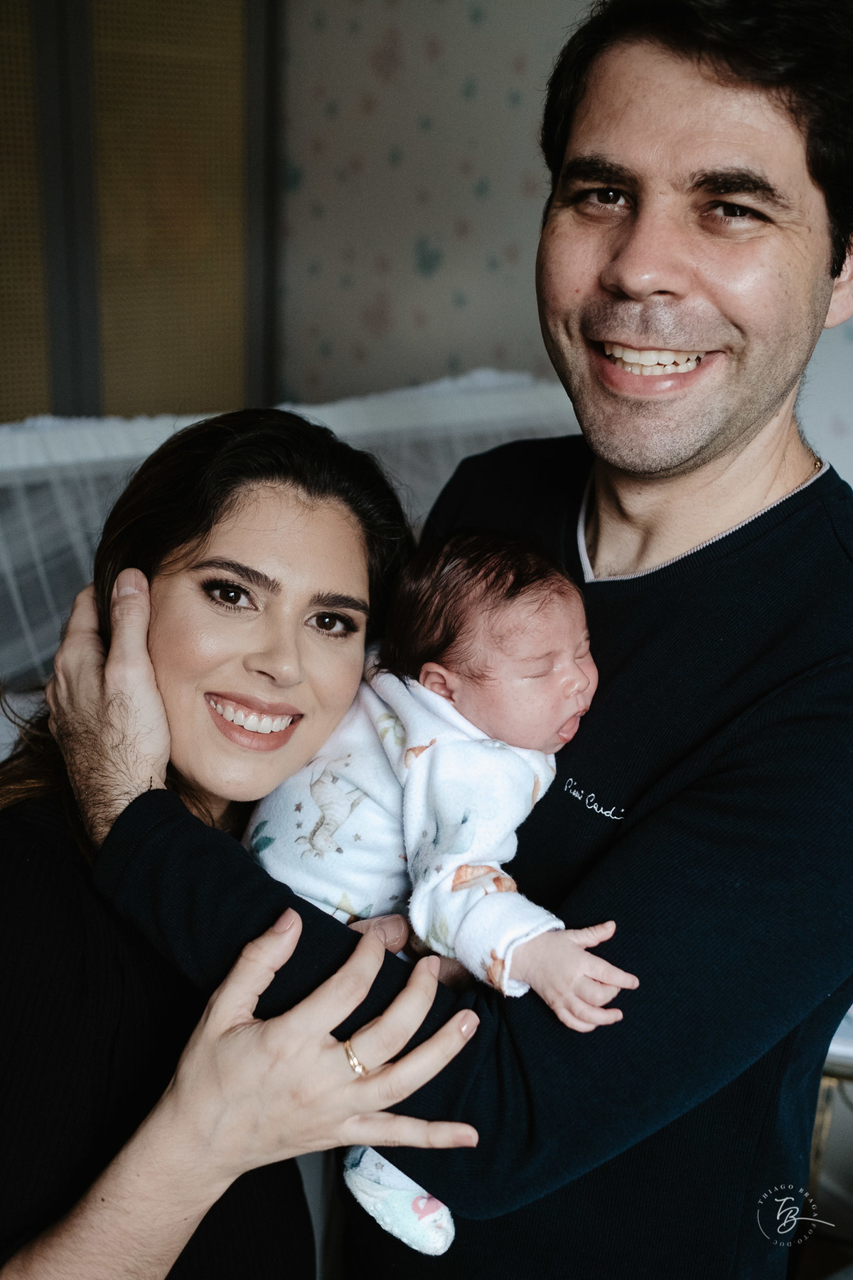 ensaio de bebê e família nos primeiros dias da Anna clara em casa, em Florianópolis, pot Thiago Braga