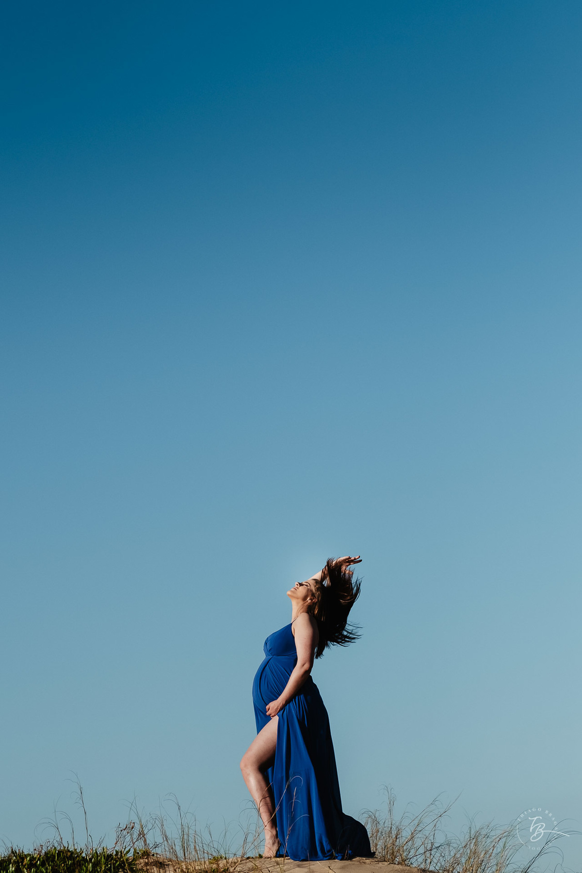 nascer do sol na praia do campeche em Florianópolis, fotos de gestante por Thiago Braga 