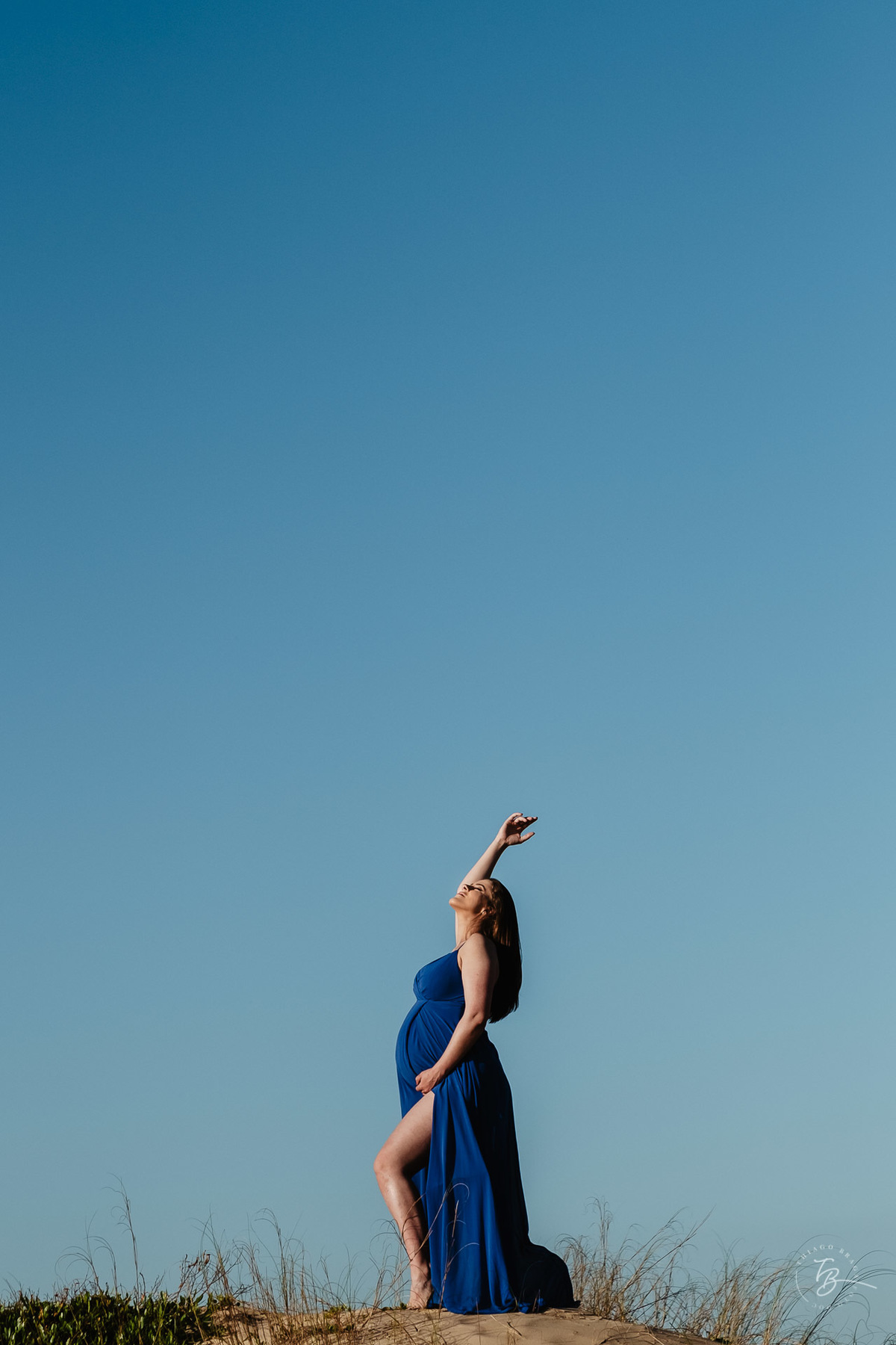 nascer do sol na praia do campeche em Florianópolis, fotos de gestante por Thiago Braga 