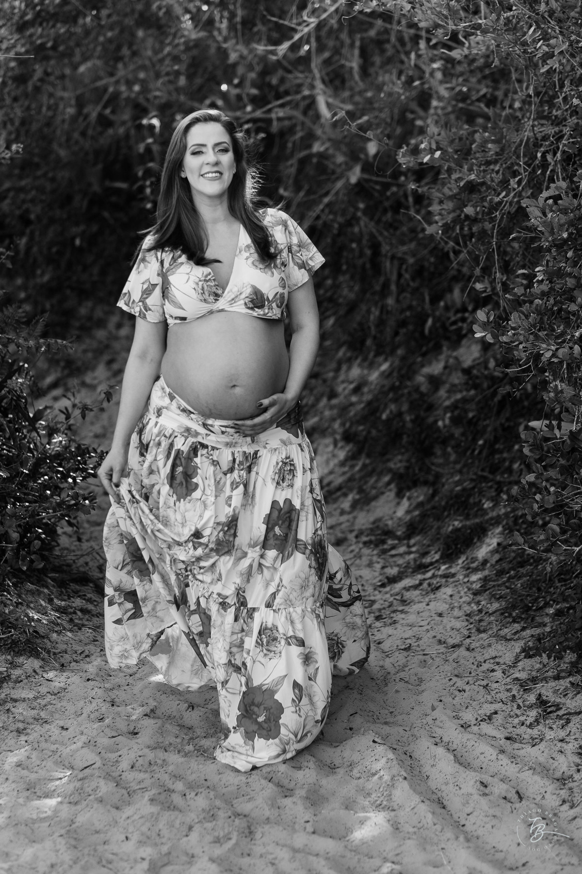 nascer do sol na praia do campeche em Florianópolis, fotos de gestante por Thiago Braga 