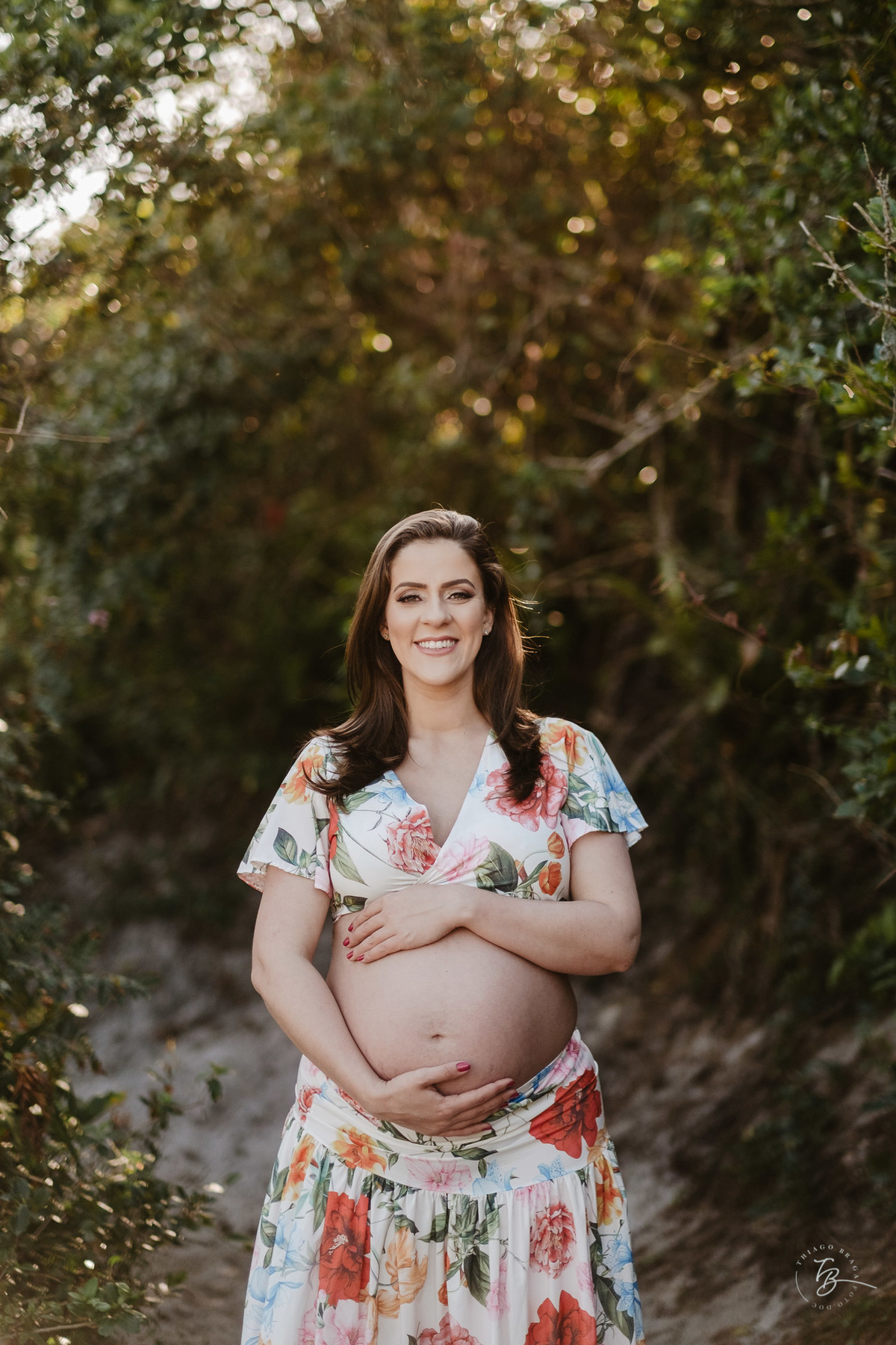 nascer do sol na praia do campeche em Florianópolis, fotos de gestante por Thiago Braga 
