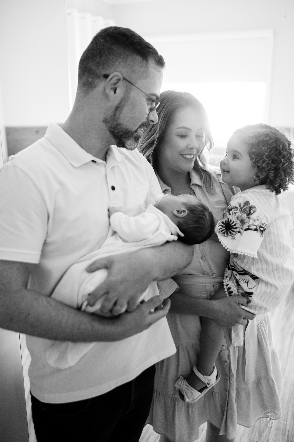 Ensaio de primeiros dias no primeiro mês do Davi, na Pedra Branca, em casa, por Thiago Braga