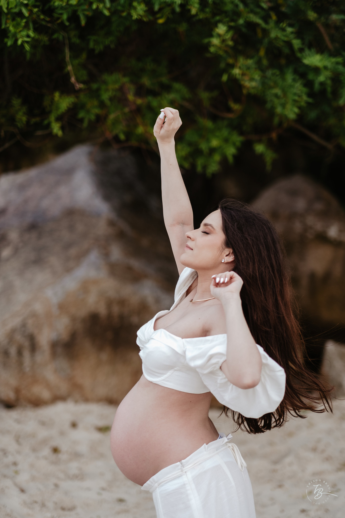 ensaio gestante no hotel ill campanário em jurerê internacional em Florianópolis/SC por Thiago Braga