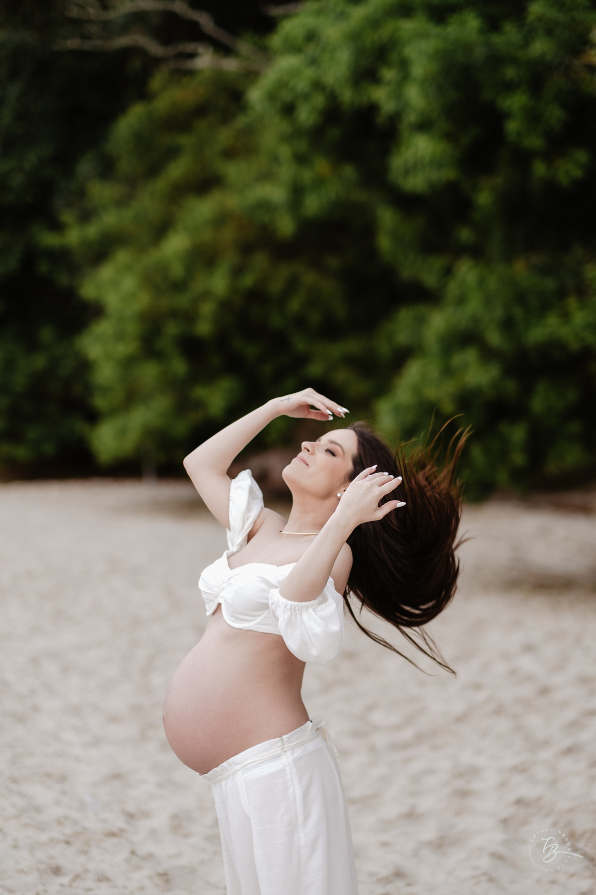 ensaio gestante no hotel ill campanário em jurerê internacional em Florianópolis/SC por Thiago Braga