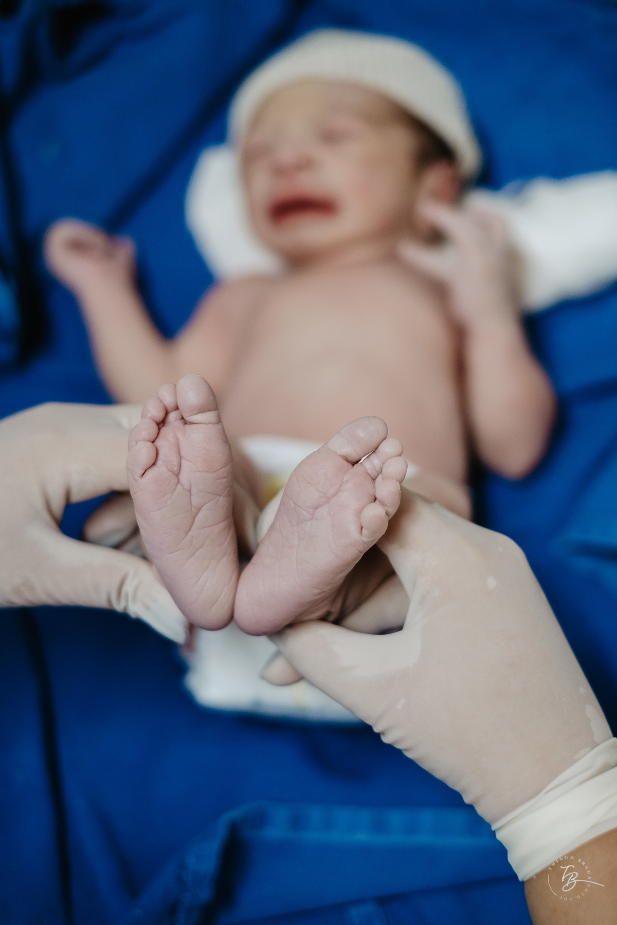 cesárea humanizada na maternidade Santa Helena em Florianópolis por Thiago Braga fotografia de parto