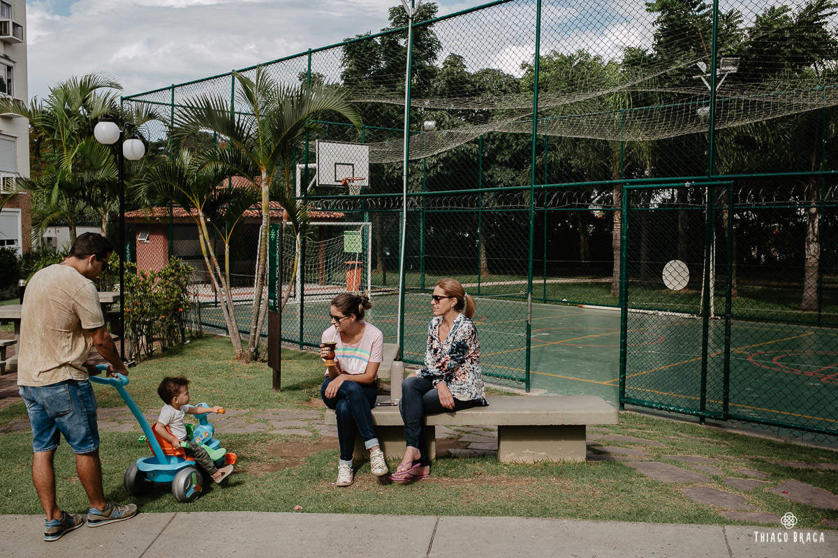 Fotografia documental de família em Florianópolis.