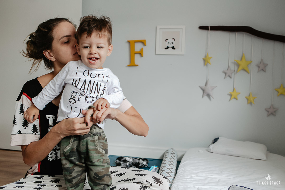 Fotografia documental de família em Florianópolis.