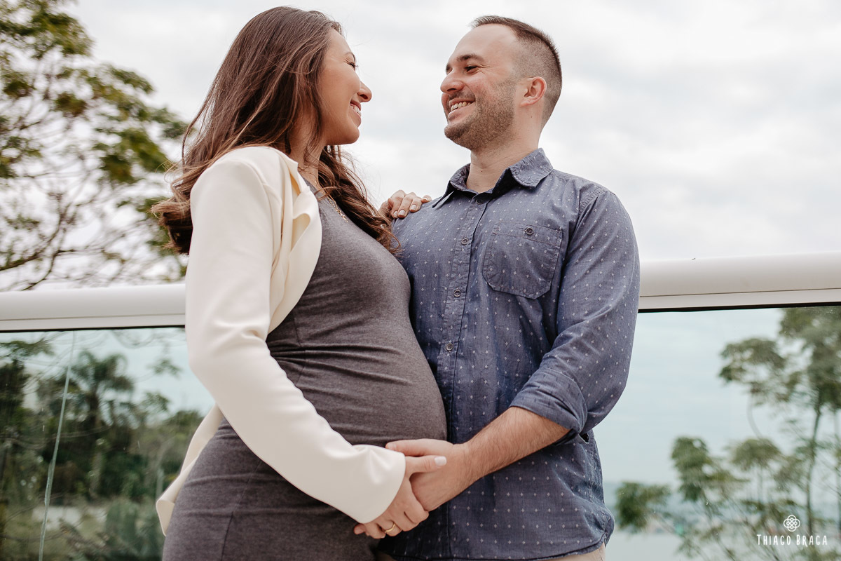 Ensaio gestante em casa - Florianópolis/SC