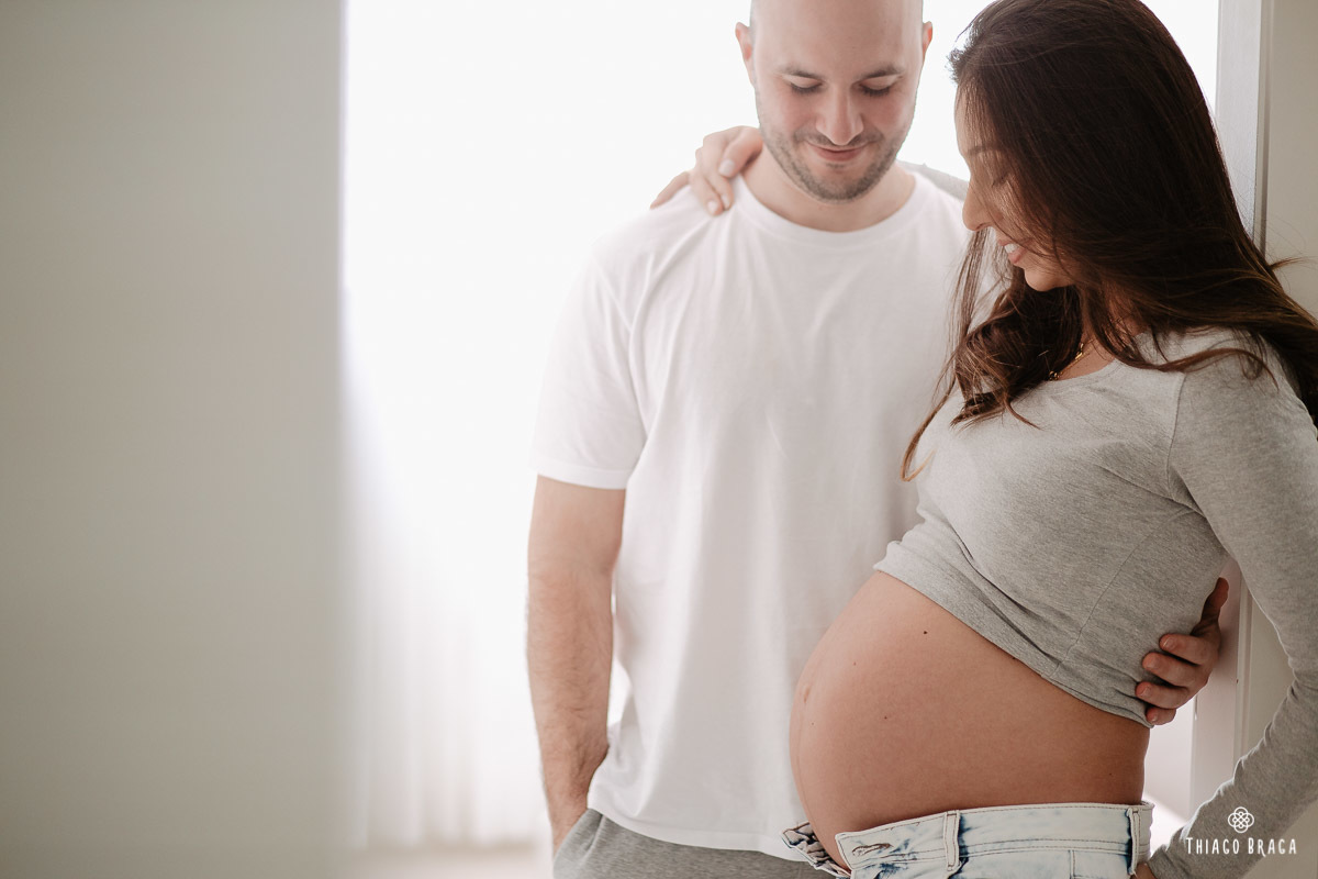 Ensaio gestante em casa - Florianópolis/SC