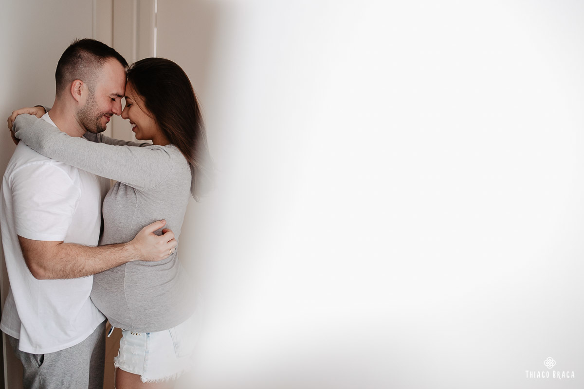 Ensaio gestante em casa - Florianópolis/SC