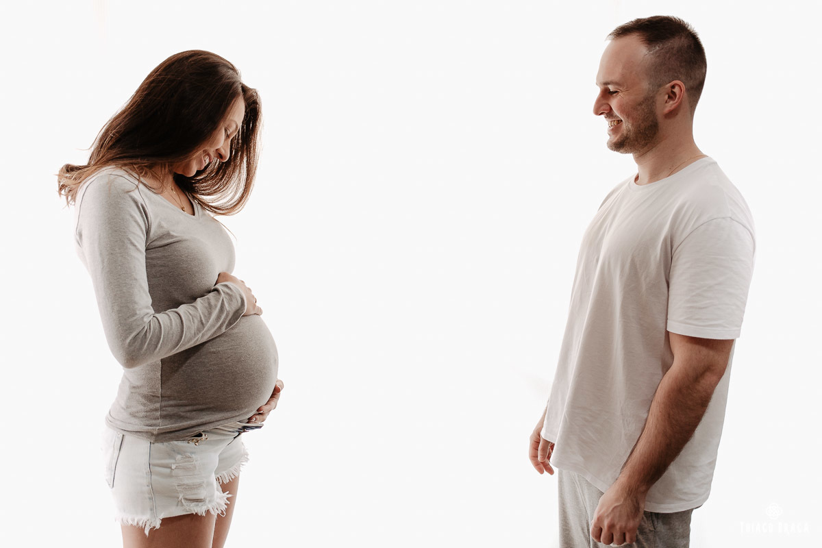 Ensaio gestante em casa - Florianópolis/SC