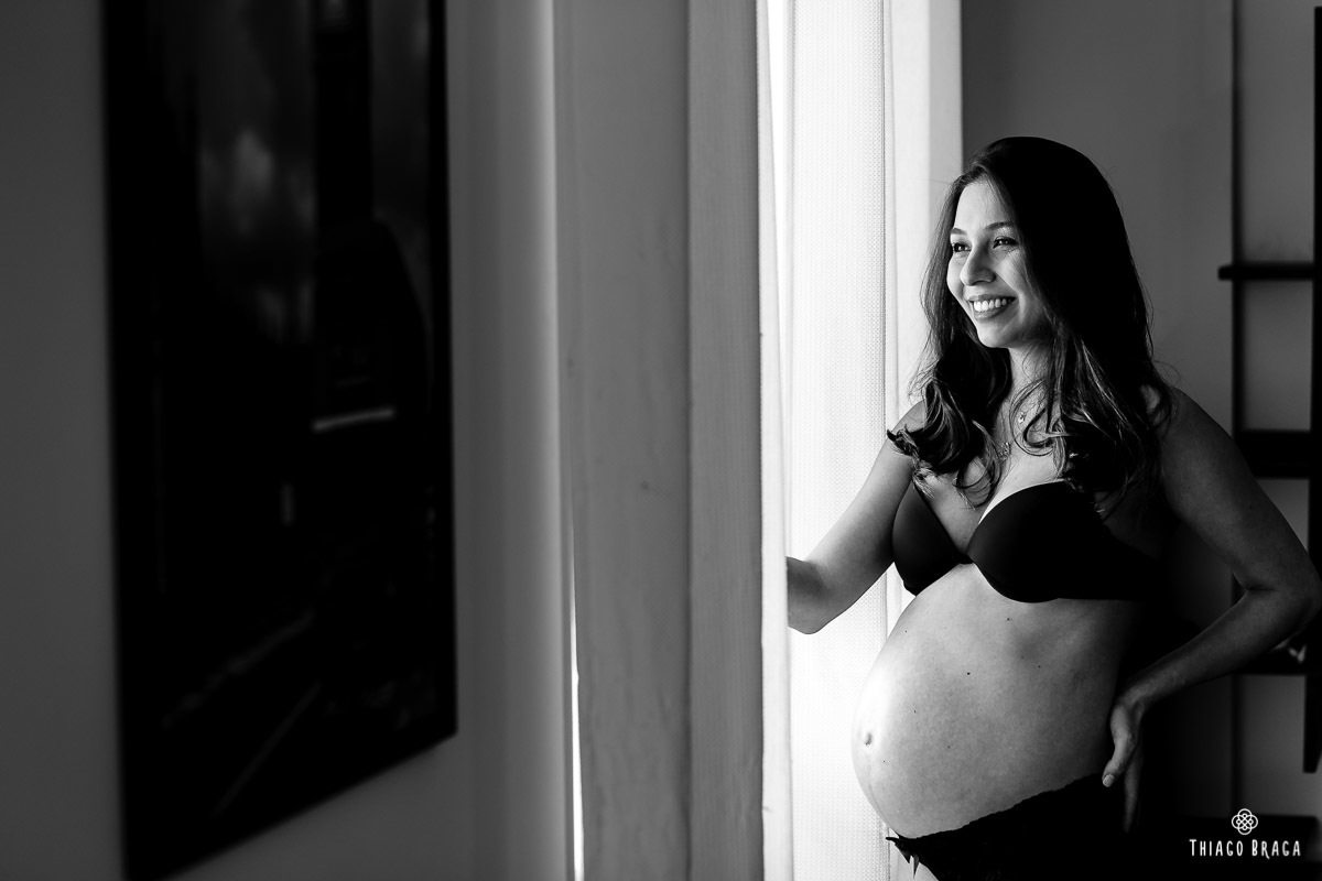 Ensaio gestante em casa - Florianópolis/SC