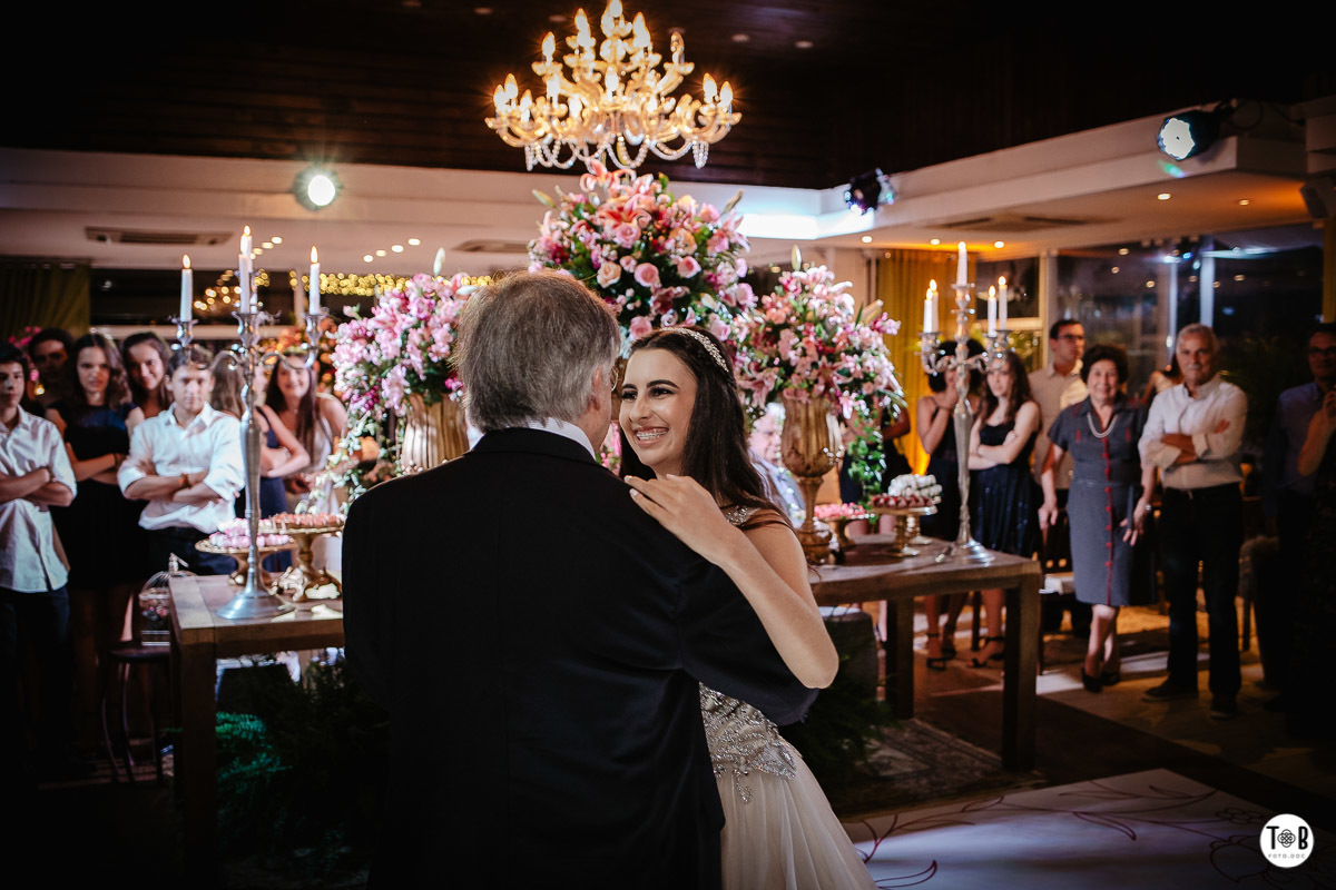 Festa de 15 anos no Restaurante quatro Estações, no Primavera, em Florianópolis/SC