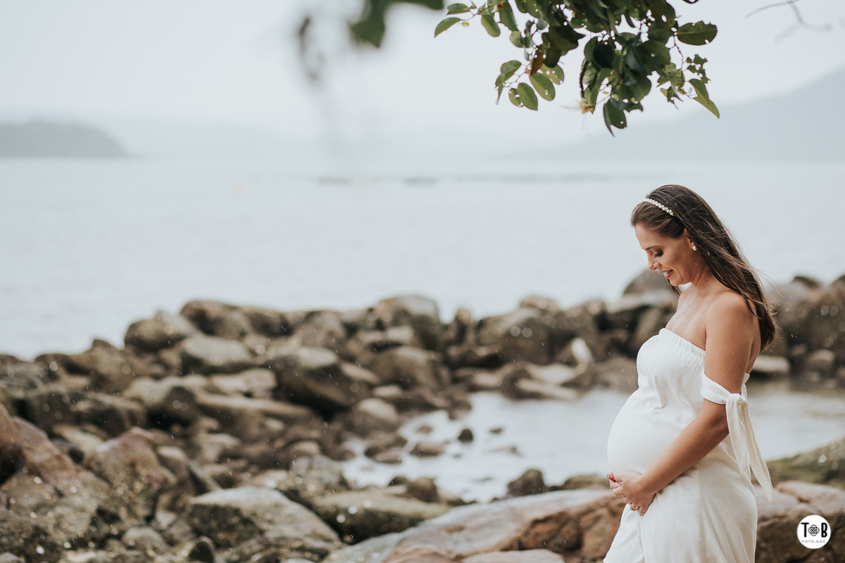 Ensaio gestante em sambaqui Florianópolis-SC. Bruna, Rafa e  e Enzo.