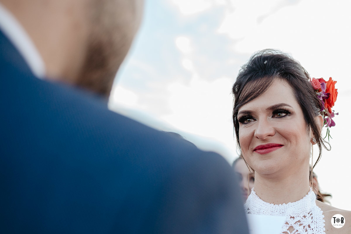 Casamento ao ar livre, Porto do Contrato, Sul da Ilha, Ribeirão da ilha. Florianópolis-SC. Geane e Alan.