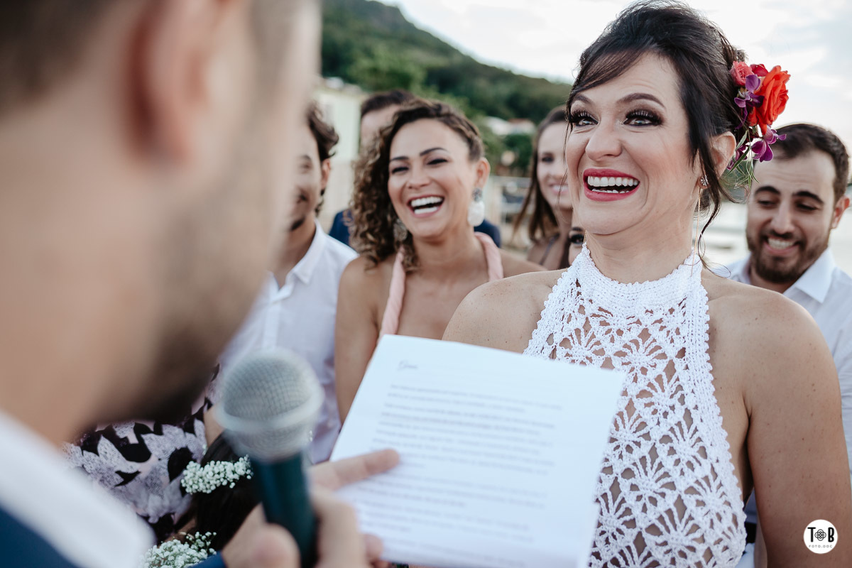 Casamento ao ar livre, Porto do Contrato, Sul da Ilha, Ribeirão da ilha. Florianópolis-SC. Geane e Alan.