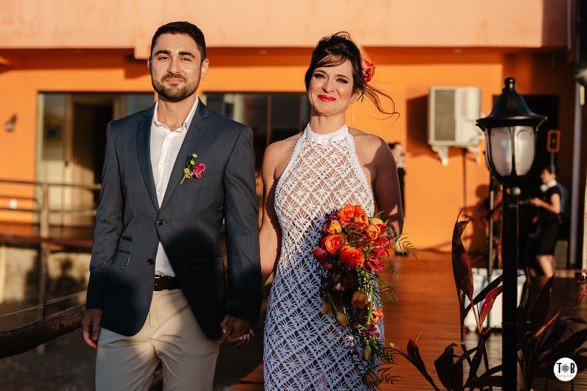 Casamento ao ar livre, Porto do Contrato, Sul da Ilha, Ribeirão da ilha. Florianópolis-SC. Geane e Alan.