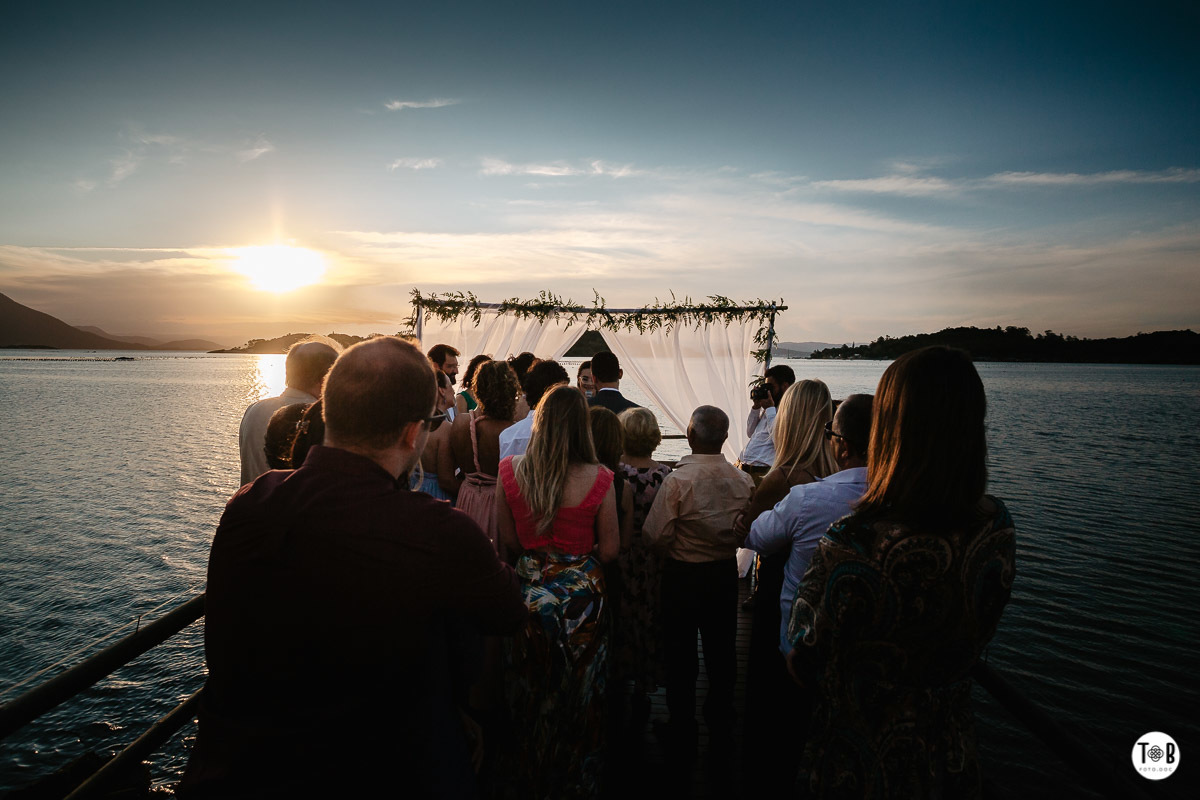 Casamento ao ar livre, Porto do Contrato, Sul da Ilha, Ribeirão da ilha. Florianópolis-SC. Geane e Alan.