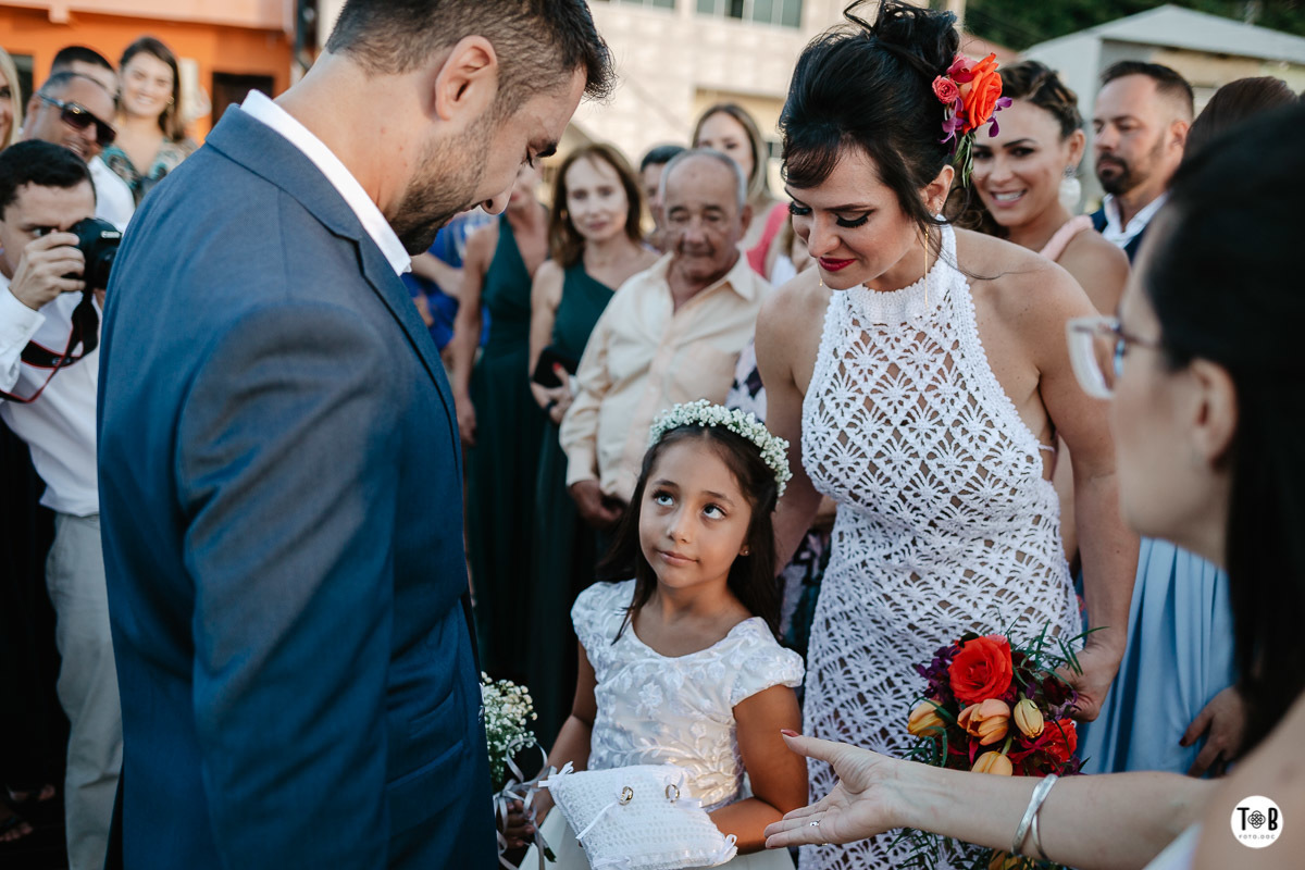 Casamento ao ar livre, Porto do Contrato, Sul da Ilha, Ribeirão da ilha. Florianópolis-SC. Geane e Alan.
