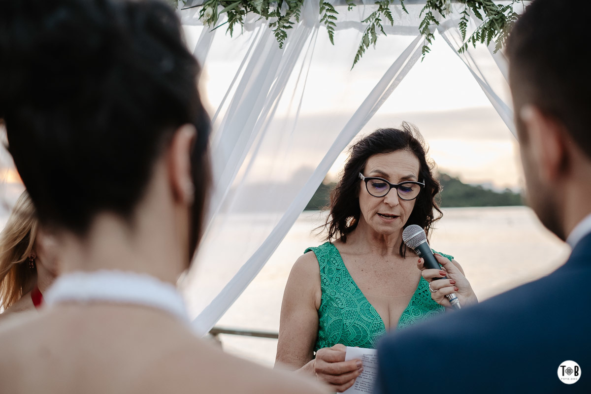 Casamento ao ar livre, Porto do Contrato, Sul da Ilha, Ribeirão da ilha. Florianópolis-SC. Geane e Alan.