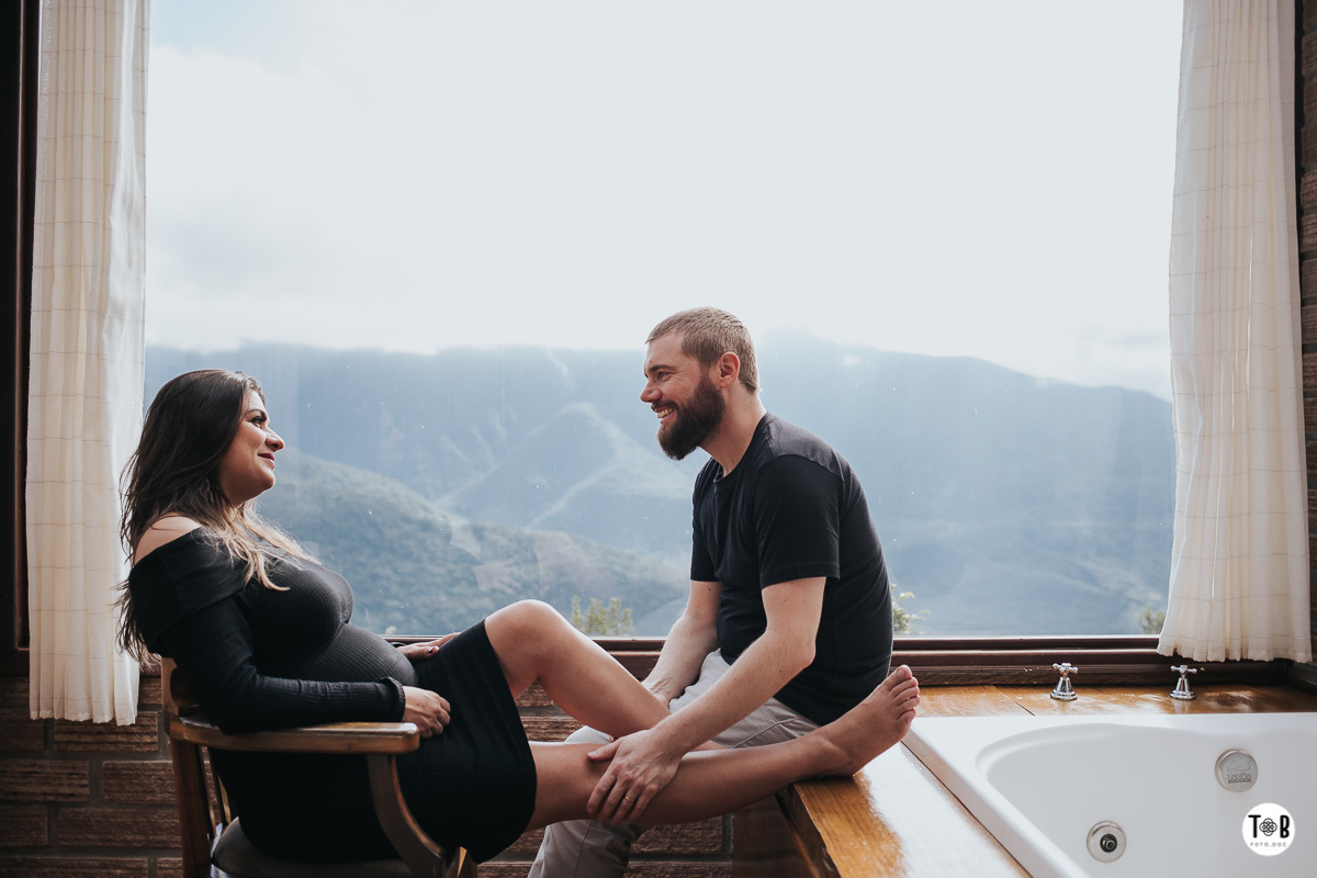 Ensaio gestante moradas dos canyons - praia grande/SC. Thuine, Denis e Arthur