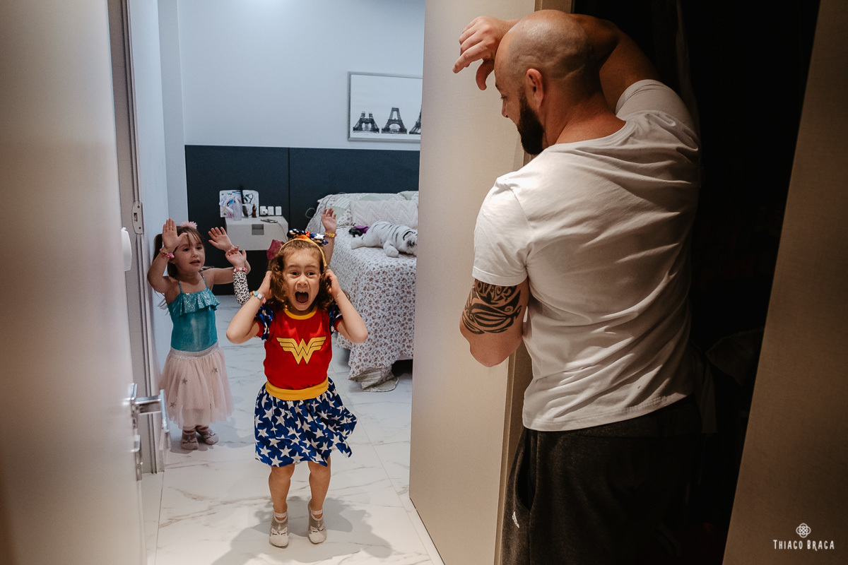 fotografia documental de familia. Aniversário em casa. Florianópolis/SC