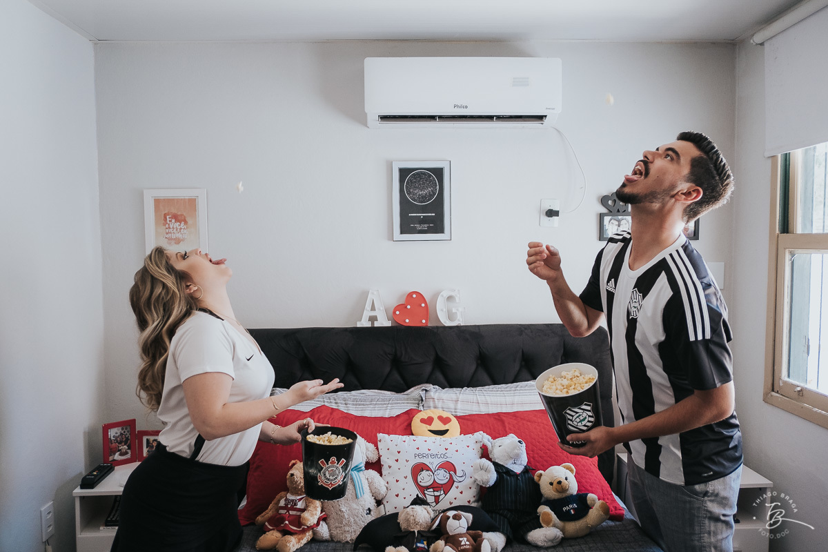 Ensaio pre-casamento Ariza e Gu, em casa, Lagoinha do norte e Santo Antonio de Lisboa, Florianopolis/SC