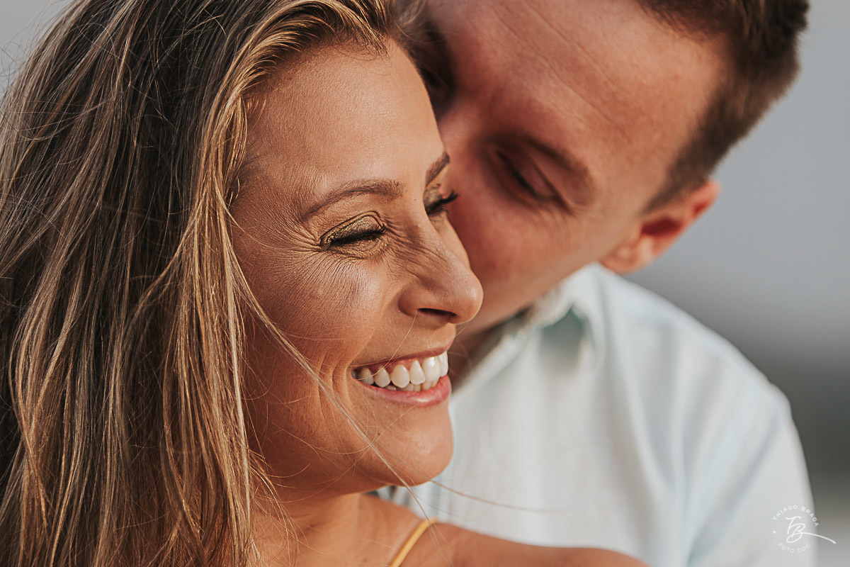 Ensaio pré casamento em com nascer do Sol em Governador Celso Ramos, Tais e guilherme,