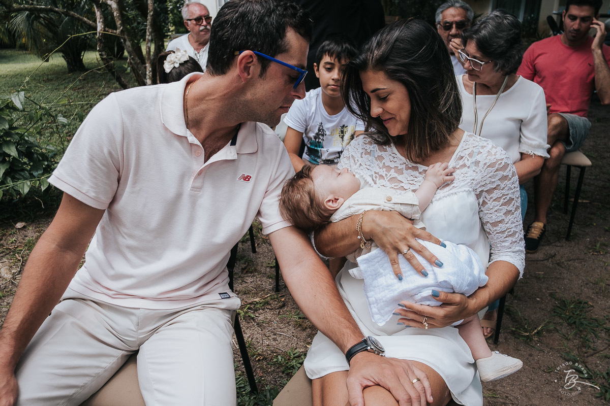 Batizado ao ar livre, no espaço Pergale, em Ratones - Florianopolis/SC