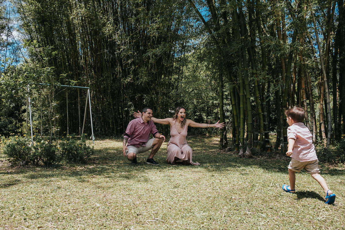 Batizado ao ar livre, no espaço Pergale, em Ratones - Florianopolis/SC
