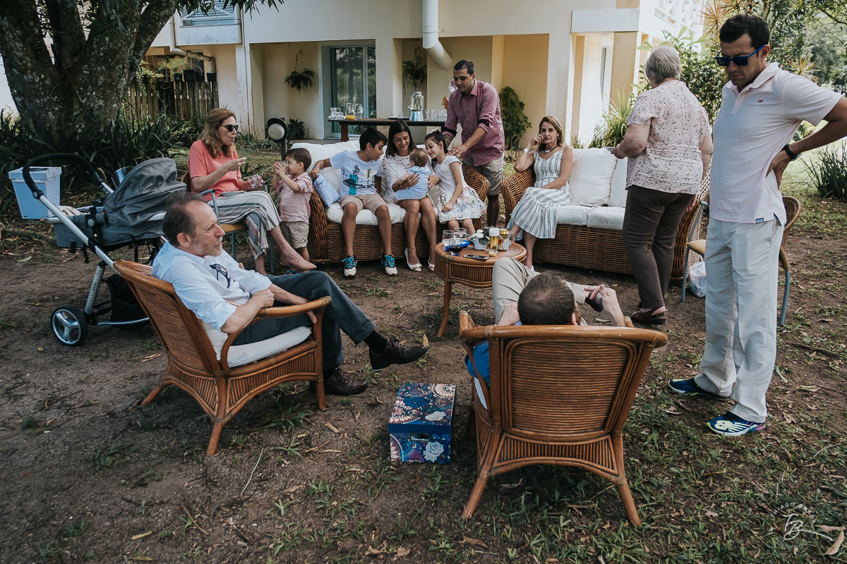 Batizado ao ar livre, no espaço Pergale, em Ratones - Florianopolis/SC