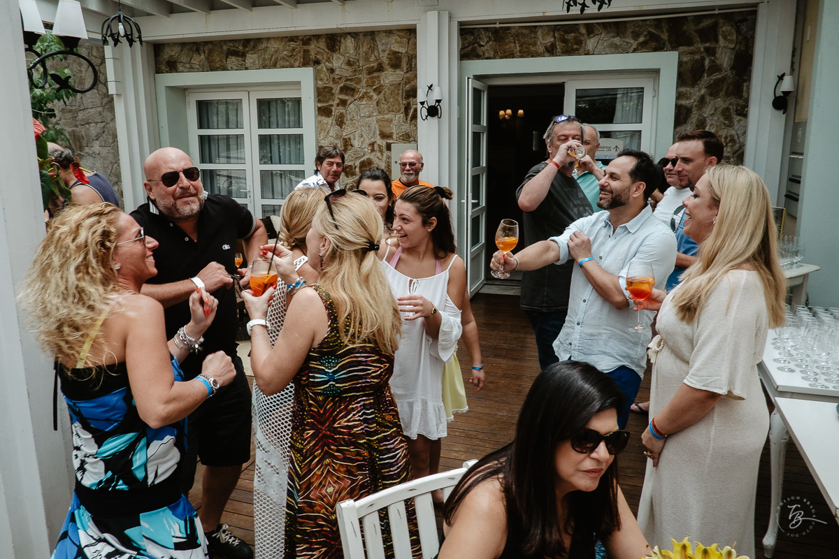 Festa de Casamento no hotel Il Campanario em Jurere Internacional - Florianópolis/Sc. Valéria e Carmelo.