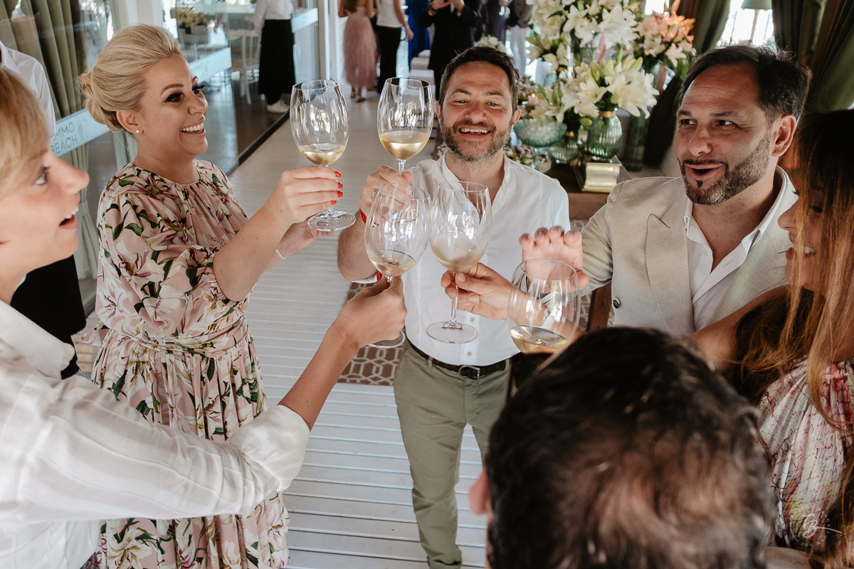 Festa de Casamento no Ammo Beach Club, em Florianópolis/SC. Valéria e Carmelo.
