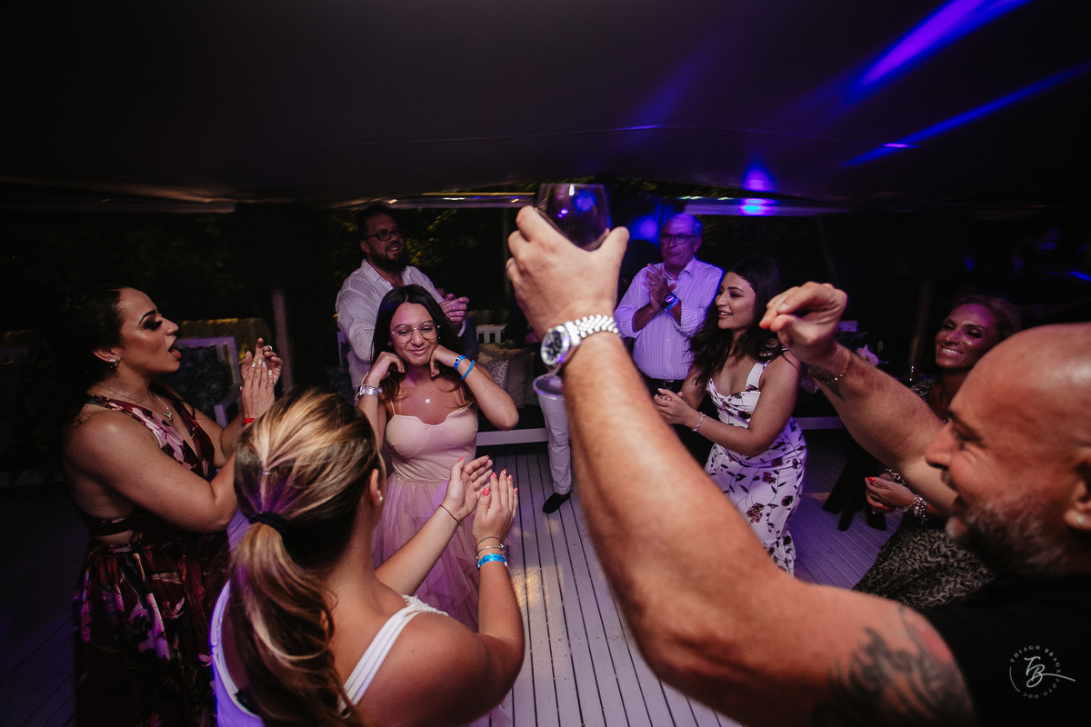 Festa de Casamento no Ammo Beach Club, em Florianópolis/SC. Valéria e Carmelo.