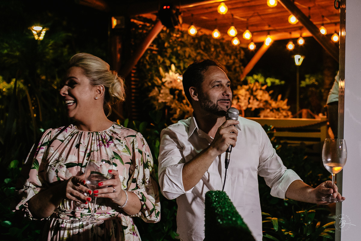 Festa de Casamento no Ammo Beach Club, em Florianópolis/SC. Valéria e Carmelo.