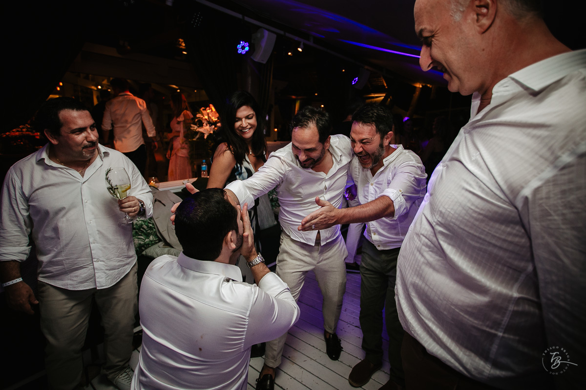 Festa de Casamento no Ammo Beach Club, em Florianópolis/SC. Valéria e Carmelo.