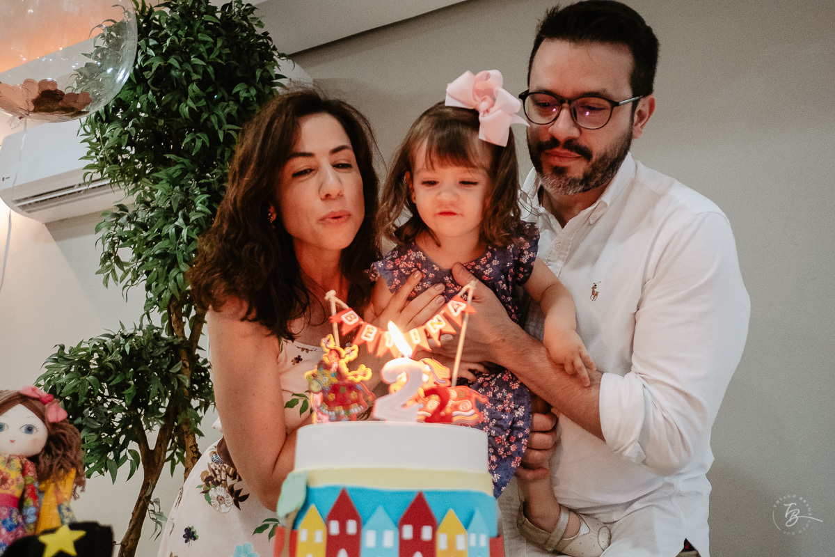 Fotografia de Aniversario infantil em Florianópolis. 02 anos da Betina